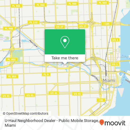 U-Haul Neighborhood Dealer - Public Mobile Storage map
