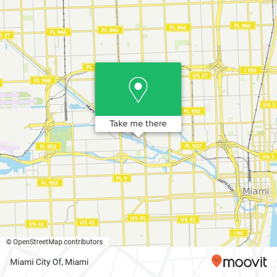 Miami City Of map