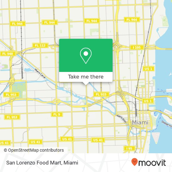 San Lorenzo Food Mart map