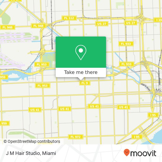 J M Hair Studio map