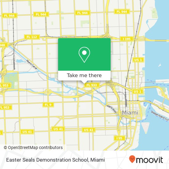 Easter Seals Demonstration School map