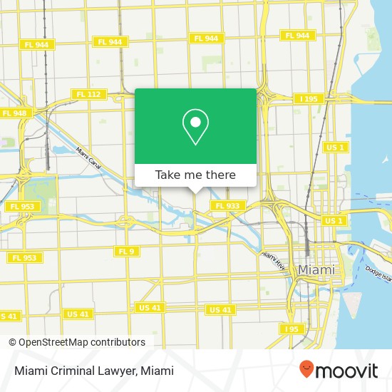 Mapa de Miami Criminal Lawyer