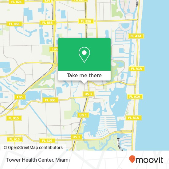 Mapa de Tower Health Center
