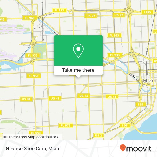 G Force Shoe Corp map
