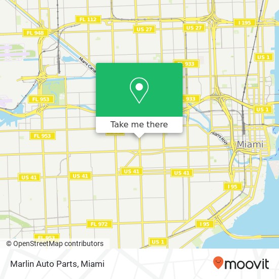 Marlin Auto Parts map