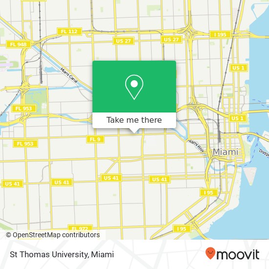 St Thomas University map