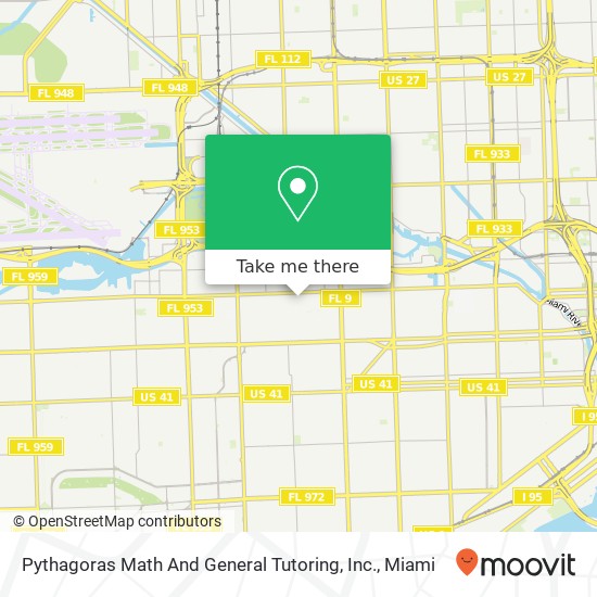 Mapa de Pythagoras Math And General Tutoring, Inc.