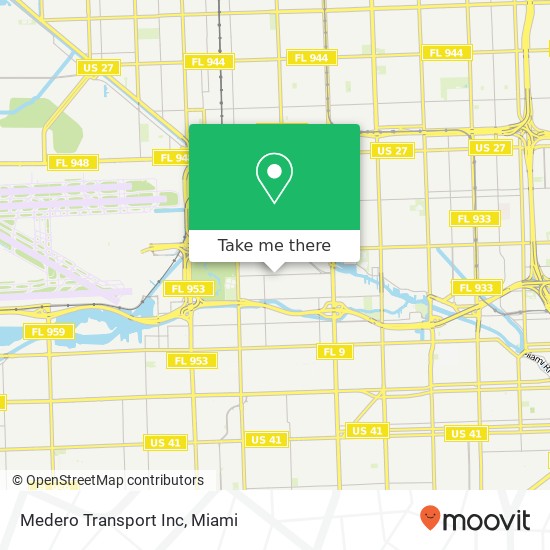 Medero Transport Inc map