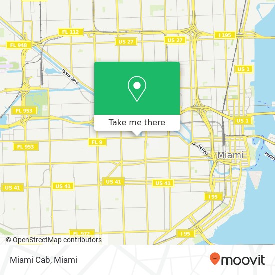 Miami Cab map