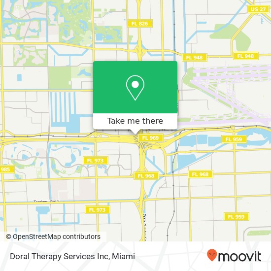 Mapa de Doral Therapy Services Inc