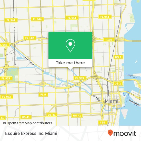 Esquire Express Inc map