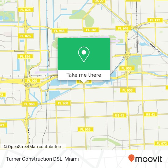Turner Construction DSL map