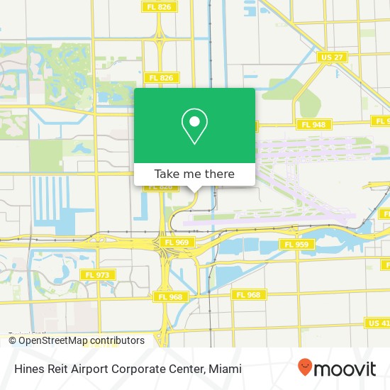 Mapa de Hines Reit Airport Corporate Center