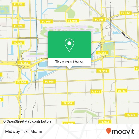 Midway Taxi map