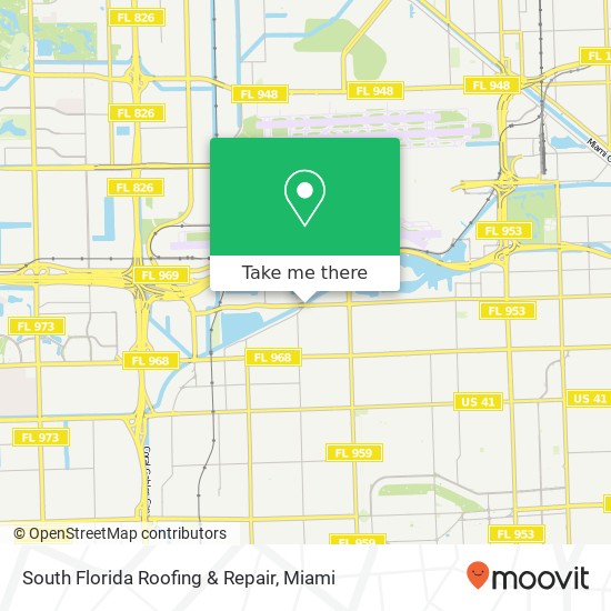 South Florida Roofing & Repair map