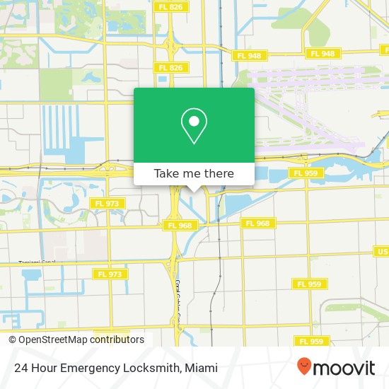 Mapa de 24 Hour Emergency Locksmith