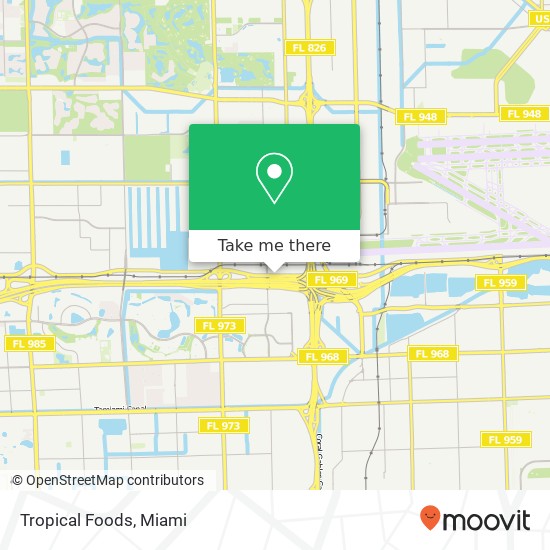 Tropical Foods map