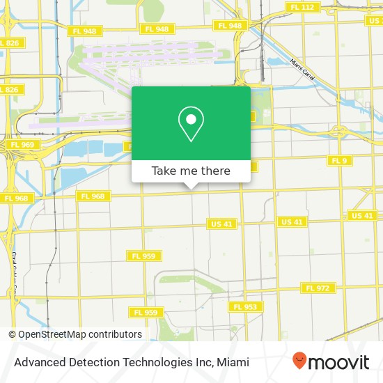 Mapa de Advanced Detection Technologies Inc