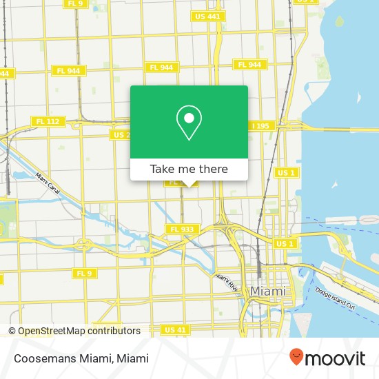 Coosemans Miami map