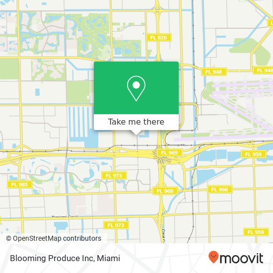 Blooming Produce Inc map