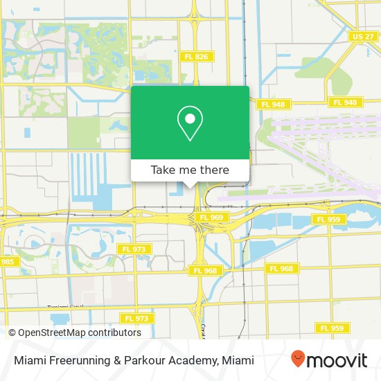 Mapa de Miami Freerunning & Parkour Academy