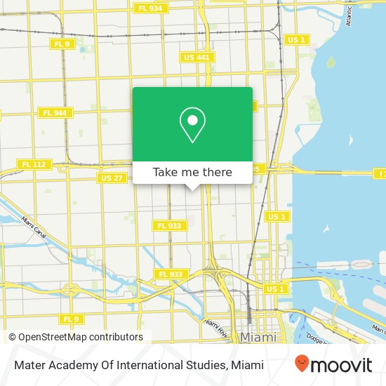 Mater Academy Of International Studies map