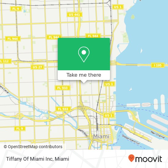 Tiffany Of Miami Inc map