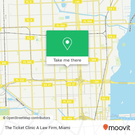 Mapa de The Ticket Clinic A Law Firm