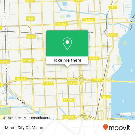 Mapa de Miami City Of