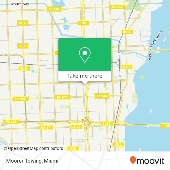 Mapa de Moorer Towing