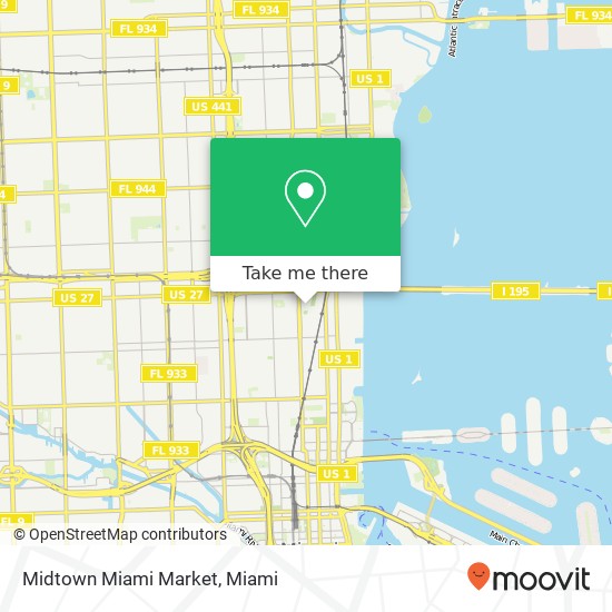 Midtown Miami Market map