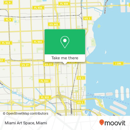 Miami Art Space map