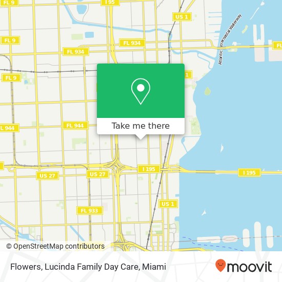 Mapa de Flowers, Lucinda Family Day Care