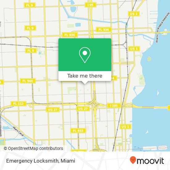 Emergency Locksmith map