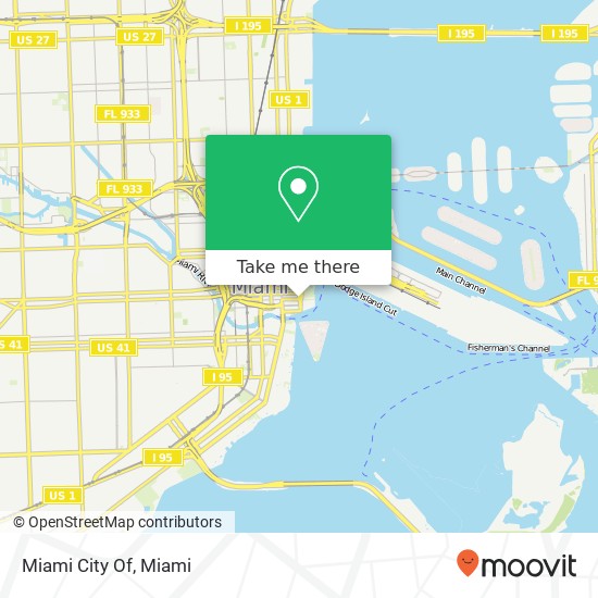 Miami City Of map