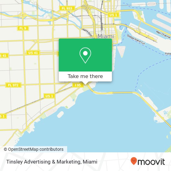 Mapa de Tinsley Advertising & Marketing