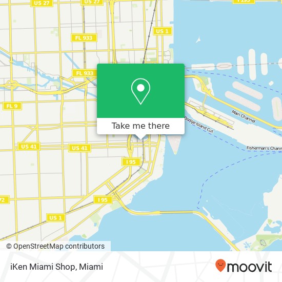 Mapa de iKen Miami Shop