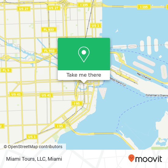 Mapa de Miami Tours, LLC