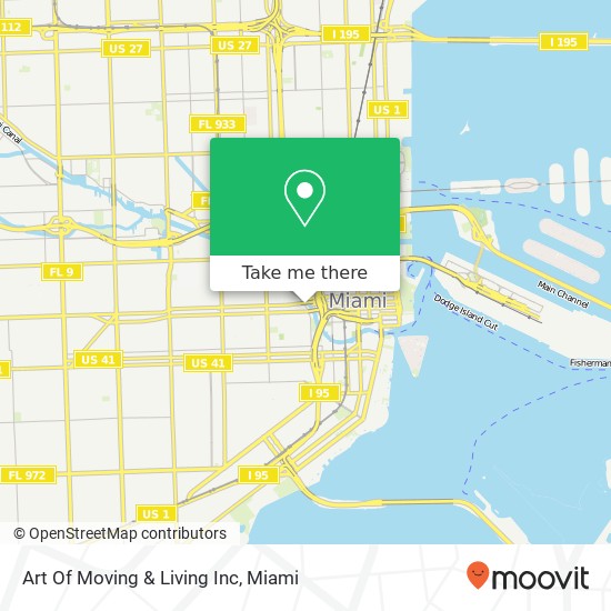 Art Of Moving & Living Inc map