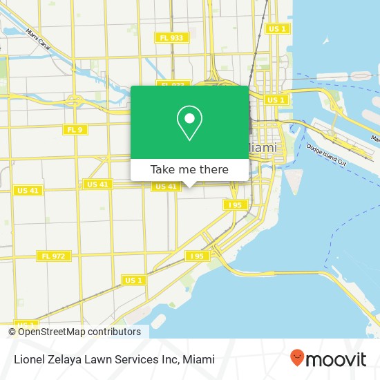 Mapa de Lionel Zelaya Lawn Services Inc