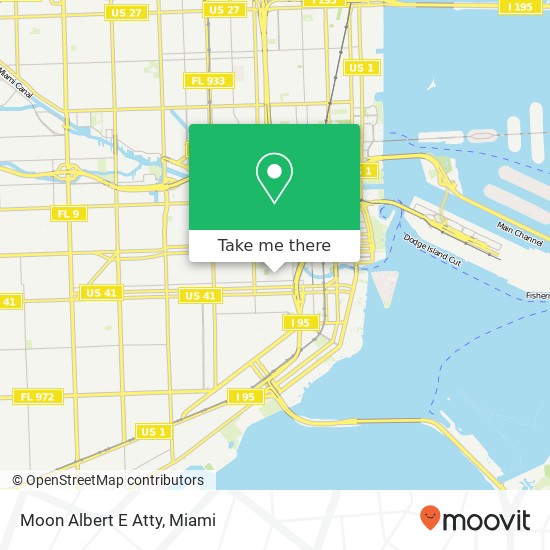 Moon Albert E Atty map