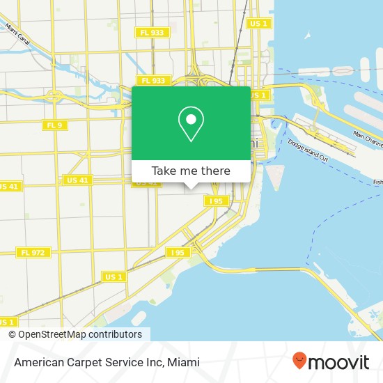 American Carpet Service Inc map
