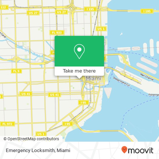 Emergency Locksmith map