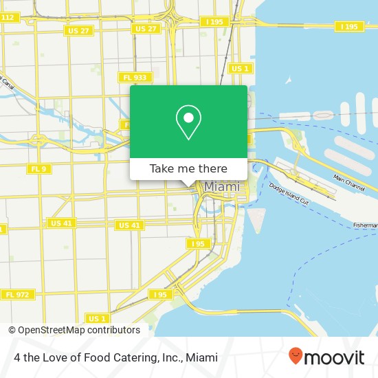 4 the Love of Food Catering, Inc. map