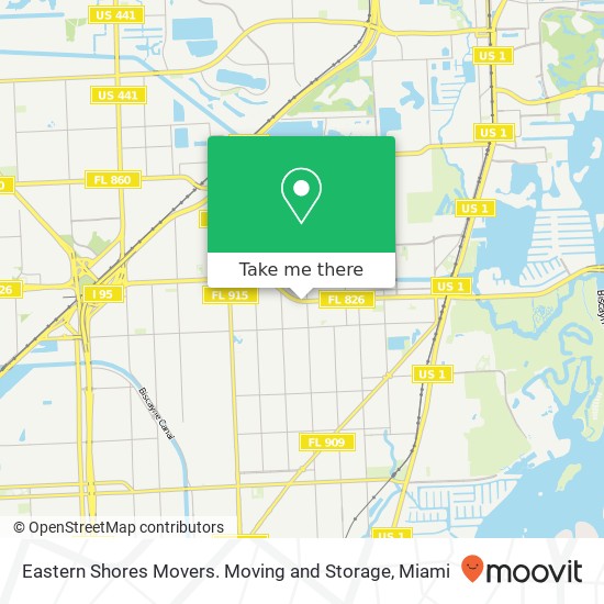 Eastern Shores Movers. Moving and Storage map