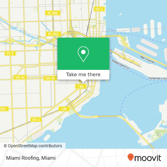 Miami Roofing map