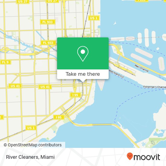 River Cleaners map