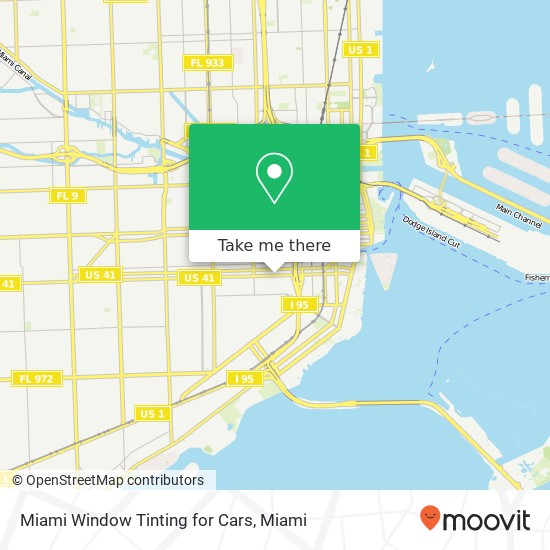 Mapa de Miami Window Tinting for Cars