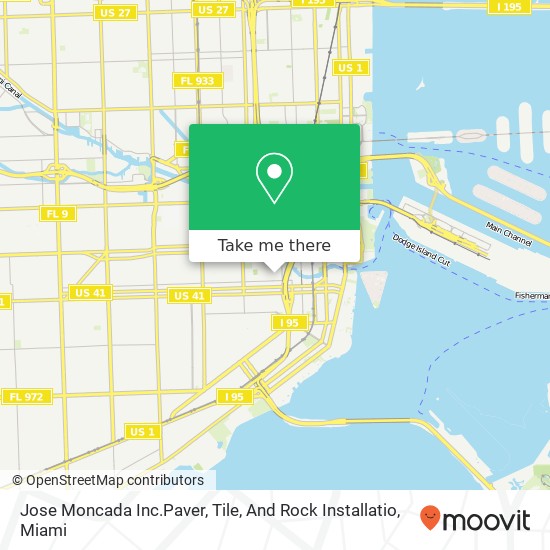 Jose Moncada Inc.Paver, Tile, And Rock Installatio map