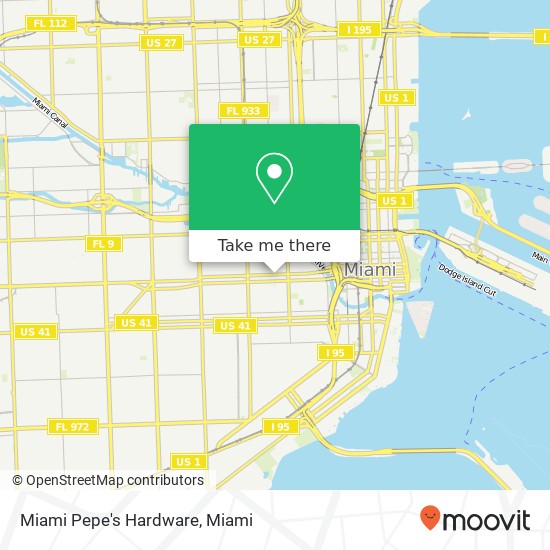 Mapa de Miami Pepe's Hardware